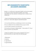 NP3 DIAGNOSTIC EXAM WITH ACCURATE ANSWERS