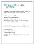 NP3 Exam with accurate solutions 