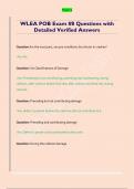 WLEA POB Exam &num;8 Questions with  Detailed Verified Answers 