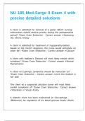 NU 185 Med-Surge II Exam 4 with precise detailed solutions