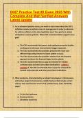 Package Deal For D027 EXAM LATEST 2025 WITH QUESTIONS AND ANSWERS&excl;&excl;