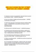 AWR-160-W COURSE PRE-TEST ATTEMPT QUESTIONS AND CORRECT ANSWERS