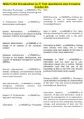 WGU C182 Introduction to IT Test Questions and Answers Graded A&plus;
