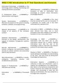 WGU C182 Introduction to IT Test Questions and Answers