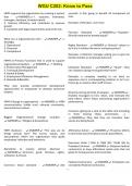 WGU C202&colon; Know to Pass