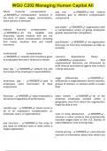 WGU C202 Managing Human Capital All