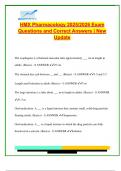 HMX Pharmacology 2025&sol;2026 &vert; 300&plus; Solved Q&A on ADME&comma; First-Pass Metabolism&comma; Drug-Receptor Binding&comma; Toxicity&comma; CYP Enzymes & Clinical Trials