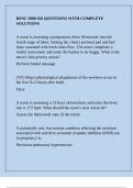 BSNC 5000 OB QUESTIONS WITH COMPLETE SOLUTIONS