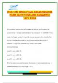  ITCS 1213 UNCC Final Exam 2025&sol;2026 &vert; 120&plus; Solved Java Questions on Arrays&comma; OOP&comma; Exceptions&comma; Access Modifiers&comma; Interfaces & File Handling