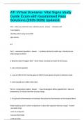 ATI Virtual Scenario&colon; Vital Signs study Guide Exam with Guaranteed Pass Solutions &lpar;2025-2026&rpar; Updated&period;