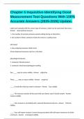 Chapter 5 Inquisitive Identifying Good Measurement Test Questions With 100&percnt; Accurate Answers &lpar;2025-2026&rpar; Update&period;