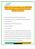 Ontario OIT Certification Exam 2025&sol;2026 &ndash; 200&plus; A&plus; Verified Questions & Answers on Drinking Water Regulations&comma; Treatment Processes&comma; Pathogens&comma; Safety & Wastewater Operations