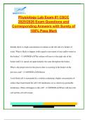 Physiology Lab Exam &num;1 &ndash; CSCC 2025&sol;2026 &vert; 200&plus; Verified Q&A on Diffusion&comma; Osmolarity&comma; Cranial Nerves&comma; Muscle Contraction&comma; EMG&comma; Reflexes & Endocrine Disorders