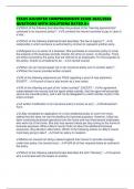 TEXAS ADJUSTER COMPREHENSIVE EXAM 2025&sol;2026 QUESTIONS WITH SOLUTIONS RATED A&plus;