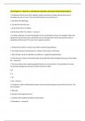 Jarvis Chapter 14 - Head&comma; Face&comma; and Neck Exam Questions and Answers Fully Solved Graded A&plus;