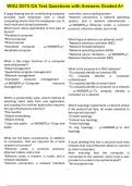 WGU D075 OA Test Questions with Answers Graded A&plus;
