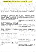 WGU D184 Standards-Based Assessment with Answers