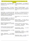 WGU D184 Standards-Based Assessment Test Questions with Answers