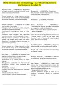 WGU Introduction to Sociology - C273 Exam Questions and Answers Graded A&plus;