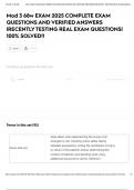 Mod 3 68w EXAM 2025 COMPLETE EXAM QUESTIONS AND VERIFIED ANSWERS &vert;RECENTLY TESTING REAL EXAM QUESTIONS&vert; 100&percnt; SOLVED&excl;&excl;