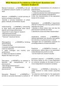 WGU Research Foundations C224 Exam Questions and Answers Graded A&plus;