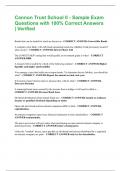 Cannon Trust School II - Sample Exam Questions with 100&percnt; Correct Answers &vert; Verified