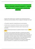 Advanced Med Surg Final EXAM&vert; ALL QUESTIONS AND  CORRECT ANSWERS &vert;ALREADY GRADED A&plus; &vert; VERIFIED  ANSWERS &vert; LATEST VERSION 2025 &vert; BRAND NEW  VERSION&excl;&excl;&excl; 
