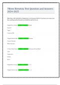 7Brew Brewista Test Question and Answers 2024-2025