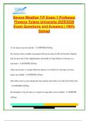 Severe Weather T&sol;F Exam 2025&sol;2026 &ndash; 60&plus; Solved Questions on Air Masses&comma; Cyclogenesis&comma; Fronts&comma; Clouds & Earth Systems &lpar;Tulane University&rpar;