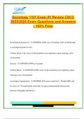 Sociology 1101 Exam Review CSCC 2025&sol;2026 &ndash; 70&plus; Solved Questions on Theories&comma; Culture&comma; Socialization&comma; Group Dynamics & Research Methods 