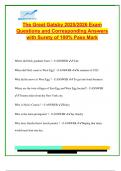 The Great Gatsby Exam Guide 2025&sol;2026 &ndash; 50&plus; Solved Questions on Plot&comma; Themes&comma; Symbols&comma; Characters & Literary Devices