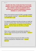 EXAMFX SIE FINAL EXAM AND PRACTICE EXAM  NEWEST ACTUAL EXAM COMPLETE QUESTIONS  AND CORRECT DETAILED ANSWERS WITH  RATIONALES &lpar;VERIFIED ANSWERS&rpar; &vert;ALREADY  GRADED A&plus;&sol; LATEST EXAM&excl;&excl;&excl;