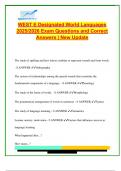 WEST&ndash;E World Languages Exam 2025&sol;2026 &ndash; 80 Solved Questions on Linguistics&comma; Language Acquisition&comma; ACTFL 5 Cs&comma; Teaching Methods & Assessment