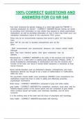 100&percnt; CORRECT QUESTIONS AND ANSWERS FOR CU NR 546 