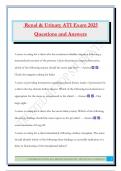 Renal & Urinary ATI Exam 2025 Questions and Answers
