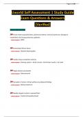 Uworld Self Assessment 1 Study Guide Exam Questions & Answers