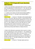 Pediatric FNP Fitzgerald Exam Questions And Answers&period;docx