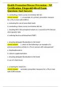 Health Promotion Disease Prevention - NP Certification&comma; Fitzgerald 4th ed Exam Questions And Answers&period;docx