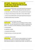 620 Adult - Respiratory System NP Certification&comma; Fitzgerald 4th ed Exam Questions And Answers&period;docx
