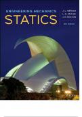 Engineering mechanics statics JL Marium 9 th edition 