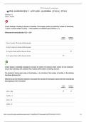 WGU C723  PRE-ASSESSMENT&colon; APPLIED ALGEBRA &lpar;FXO1&rpar; PFXO Quantitative analysis for business &lpar;C723&rpar; Questions And Answers Latest Updates 2025&sol;2026 With Correct Answers 100&percnt; With Complete Solutions