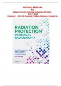 Radiation Protection in Medical Radiography 8th Edition Test Bank &ndash; Sherer &ndash; Chapters 1-14 &vert; Graded A&plus;