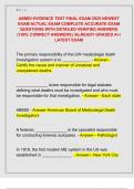 ABMDI EVIDENCE TEST FINAL EXAM 2025 NEWEST  EXAM ACTUAL EXAM COMPLETE ACCURATE EXAM  QUESTIONS WITH DETAILED VERIFIED ANSWERS  (100% CORRECT ANSWERS) /ALREADY GRADED A+/  LATEST EXAM 