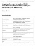 nln pax anatomy and physiology EXAM QUESTIONS WITH Detailed Answer Key For &lpar;2025&vert;2026&rpar; Exam&comma; A&plus; Solutions