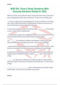 NUR 226 - Exam 4 Study Questions With Accurate Solutions Graded A&plus; 2025