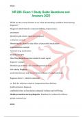 NR 226- Exam 1 Study Guide Questions and Answers 2025