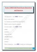 Torts 1 2025 Fall Final Exam Questions and Answers