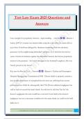 Tort Law Exam 2025 Questions and Answers