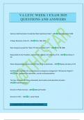 VA LETC WEEK 1 EXAM 2025 QUESTIONS AND ANSWERS