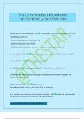 VA LETC WEEK 1 EXAM 2025 QUESTIONS AND ANSWERS
